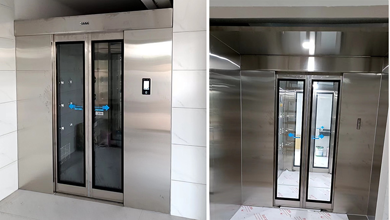 本公司炎廣西金桂紙業(yè)造紙車間人員通道風(fēng)淋室安裝完成